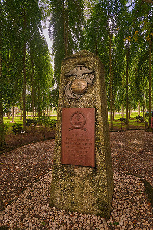 Originally the US cemetery, it is now a memorial forest