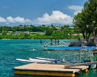 Kids Swimming in Harbor