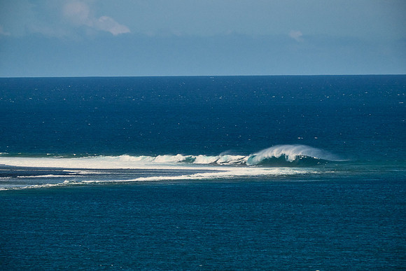 Ocean Swells crash over the reef