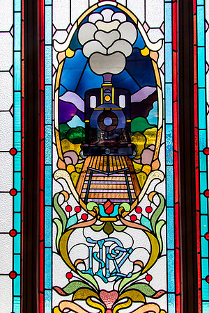 Stained Glass Window, Dunedin Train Station, NZ