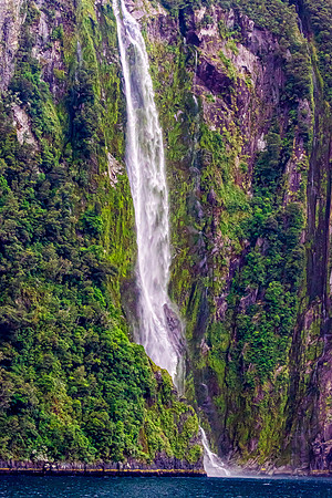 Waterfall, Milford Sound, NZ