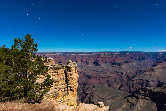 Yavapai Point by Moonlight