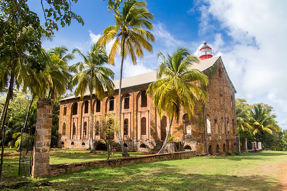 Devils Island Prison Hospital and Lighthouse