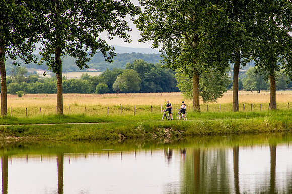 Biking along the Saone