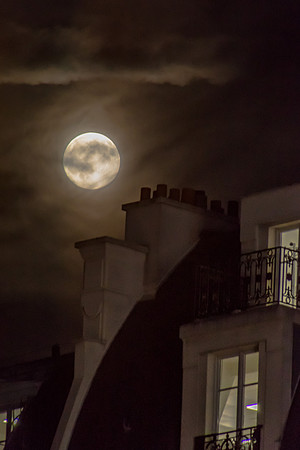 Parisian Moon Rise