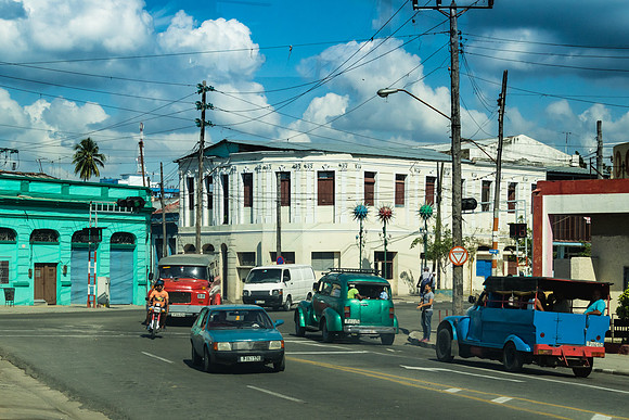 Busy Intersection Santiago de Cuba