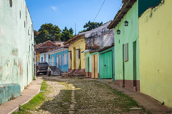Colorful Cobblestone Streets