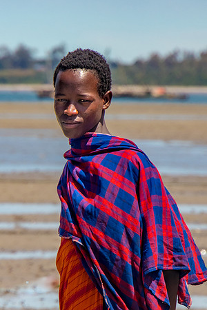 Young Man on Beach, Bagamoyo, Tanzania