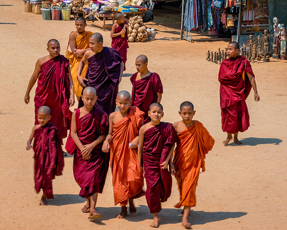 Young Monks, Bagan, Myanmar