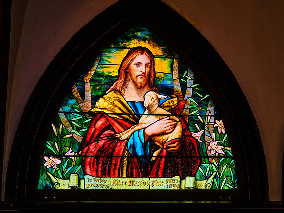 Tiffeny Stained Glass, St. Savior's Church, Bar Harbor