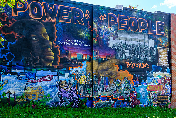 Freddie Grey Mural, Baltimore