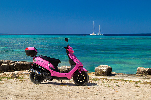 Pink Scooter